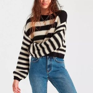 Seeing Double Crop Crewneck Sweater